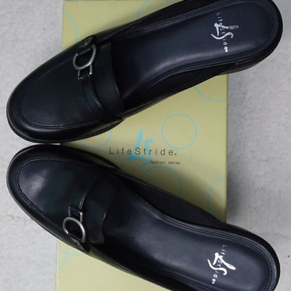 NIB Life Stride Panther Black Stratto 875L03 Size 8M NEW